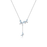 Fanci "Dreamy Delight" Dangling Butterfly Sterling Silver Necklace Main