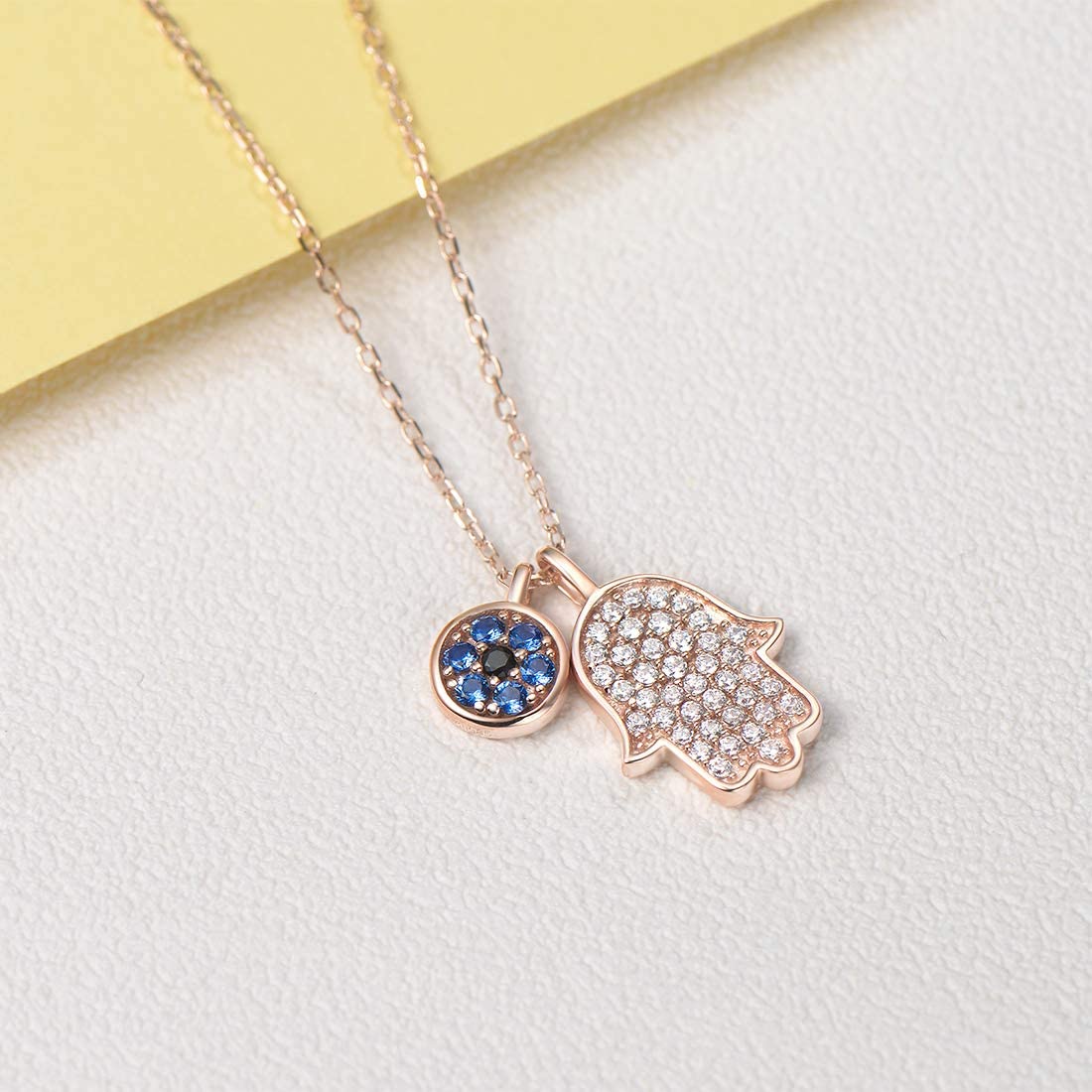 Dainty Rose Gold Pendant Necklace on a 18 inch chain
