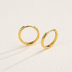 FANCIME Endless Gold 18K Yellow Gold Hoop Earrings Show