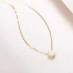 FANCIME Mother Of Pearl 14K Yellow Gold Necklace Full