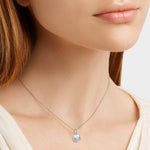 FANCIME Delicate June Birthstone 14K White Gold Necklace Show