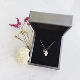 Hamsa necklace gift with jewelry box