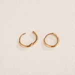 FANCIME Endless Gold 18K Rose Gold Hoop Earrings Show