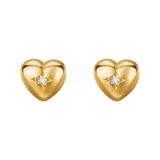 FANCIME "Sweet Heart" 18K Yellow Gold Stud Earrings Main