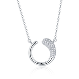 FANCIME "Solid Love" Matching Promise Sterling Silver Necklace