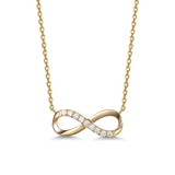 FANCIME "Passion" Infinity Classic 14K Yellow Gold Necklace Main