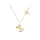 FANCIME "Golden Kiss" Butterfly 14K Yellow Gold Necklace Main
