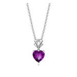  FANCIME Amethyst February Gemstone Sterling Silver Necklace Main
