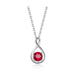 FANCIME "Birthstone" July Gemstone Forever Sterling Silver Nacklace Main