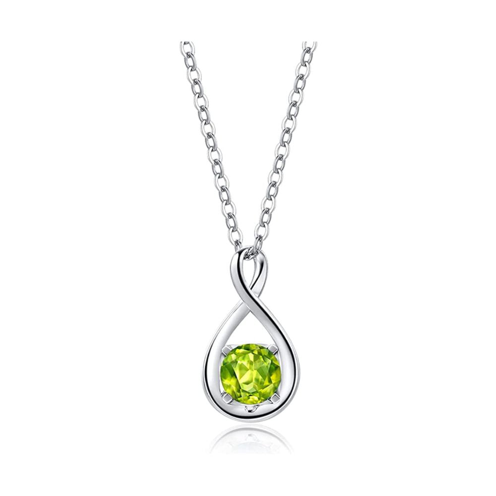FANCIME "Birthstone" August Gemstone Sterling Silver Necklace Main