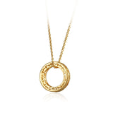FANCIME "Shannon" 14K Yellow Gold Ring Pendant Necklace Main