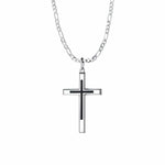FANCIME Black Highlight Cross Sterling Silver Necklace Main