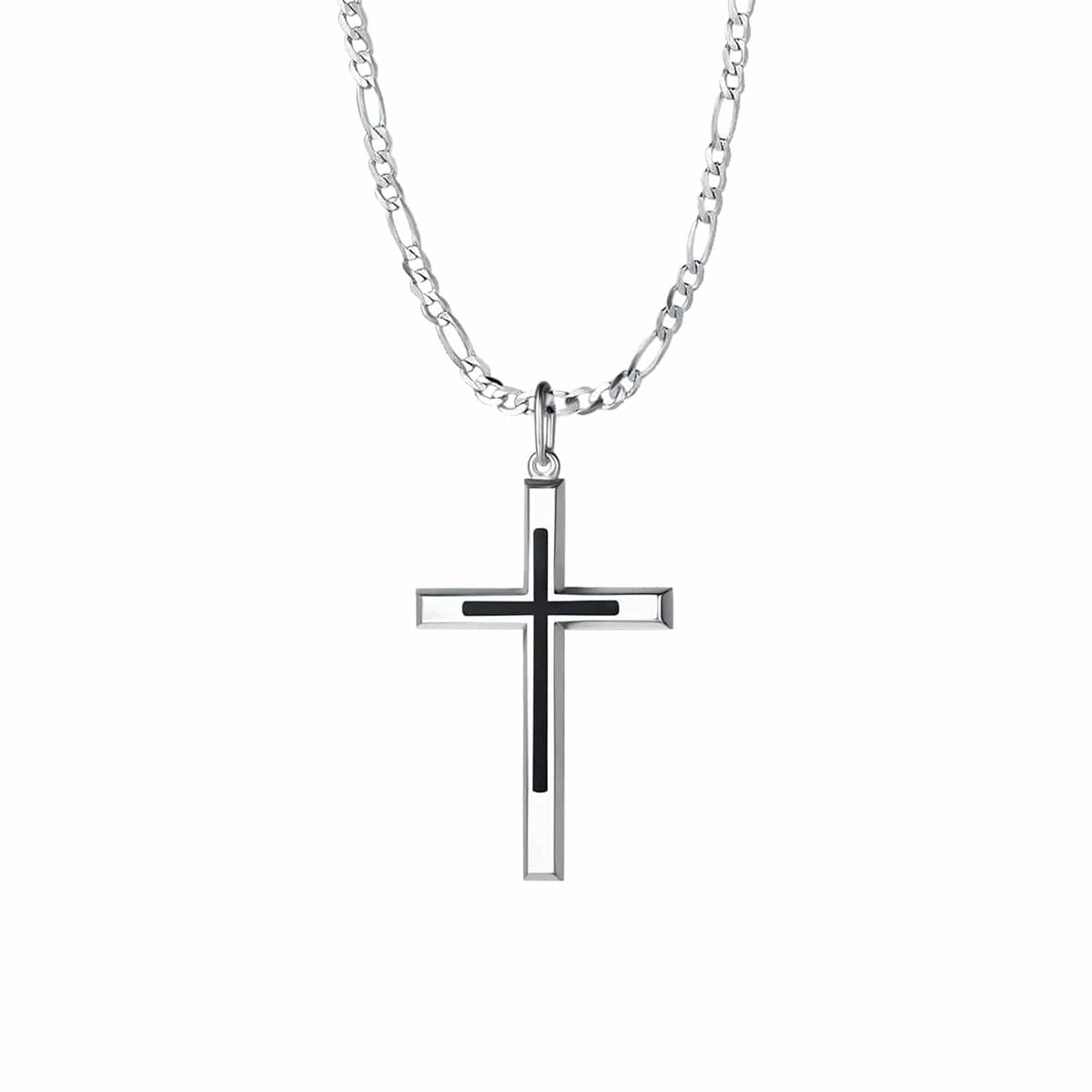 FANCIME Highlight Cross Sterling Silver Necklace