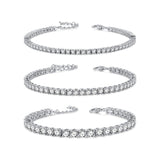 "The One" Prong Set Tennis Sterling Silver Bracelet