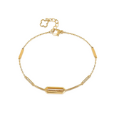 FANCIME Modern 14K Solid Yellow Gold Bracelet
