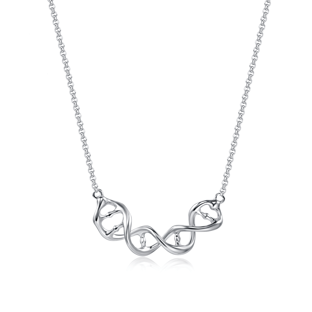 "Genetic Soulmate" DNA Sterling Necklace