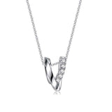 FANCIME "Unconditional Love" Mobius Loop Sterling Silver Necklace Female